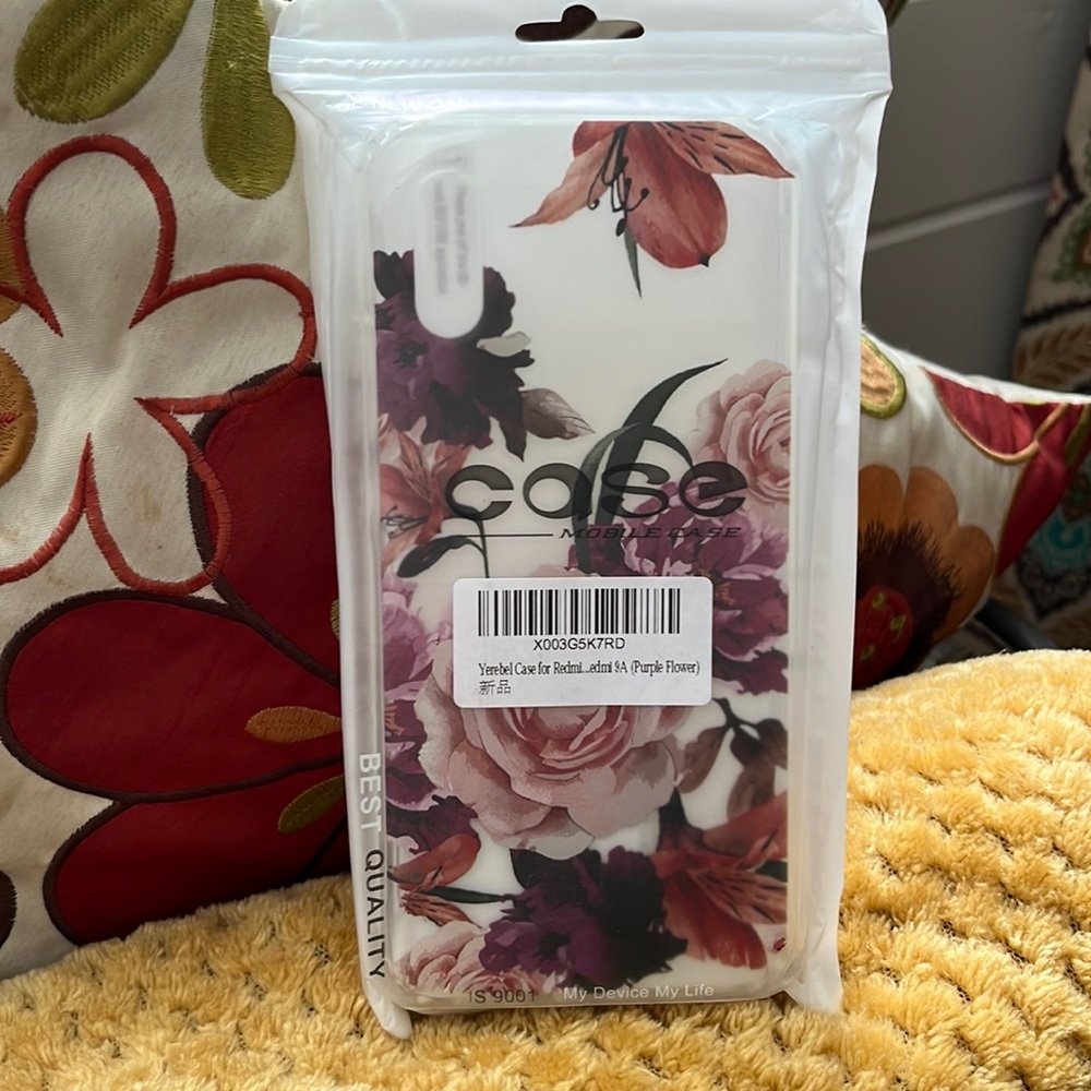 🆕 3/$30 Yerebel Purple Flower Case for a Redmi 9A